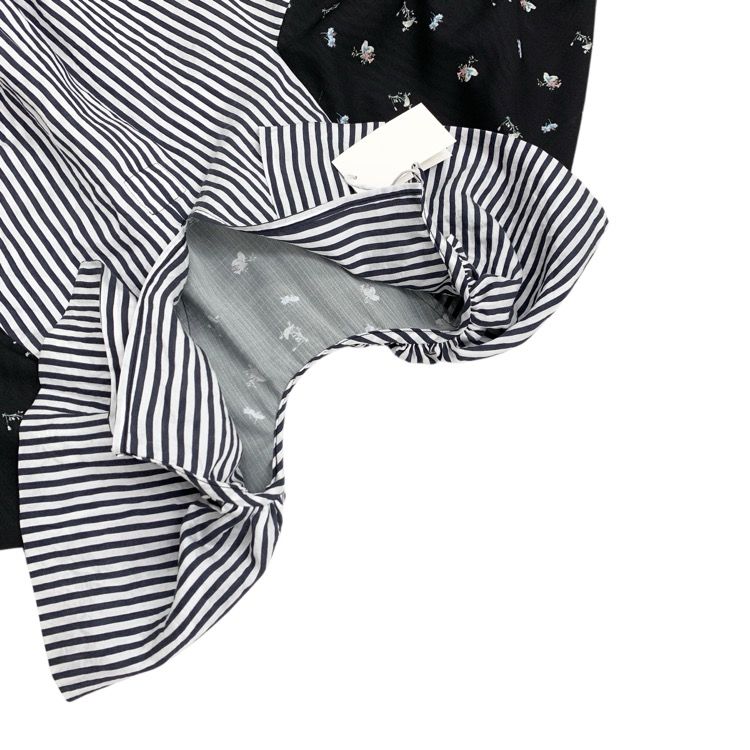 未使用品 25SS DECO depuis 1985 デコドゥピュイ イチキューハチゴー BIRD FLOWER blouse 花鳥ストライププリントブラウス DC25SSFSH16-A 未使用品 25SS DECO depuis 1985 デコドゥピュイ イチキュー