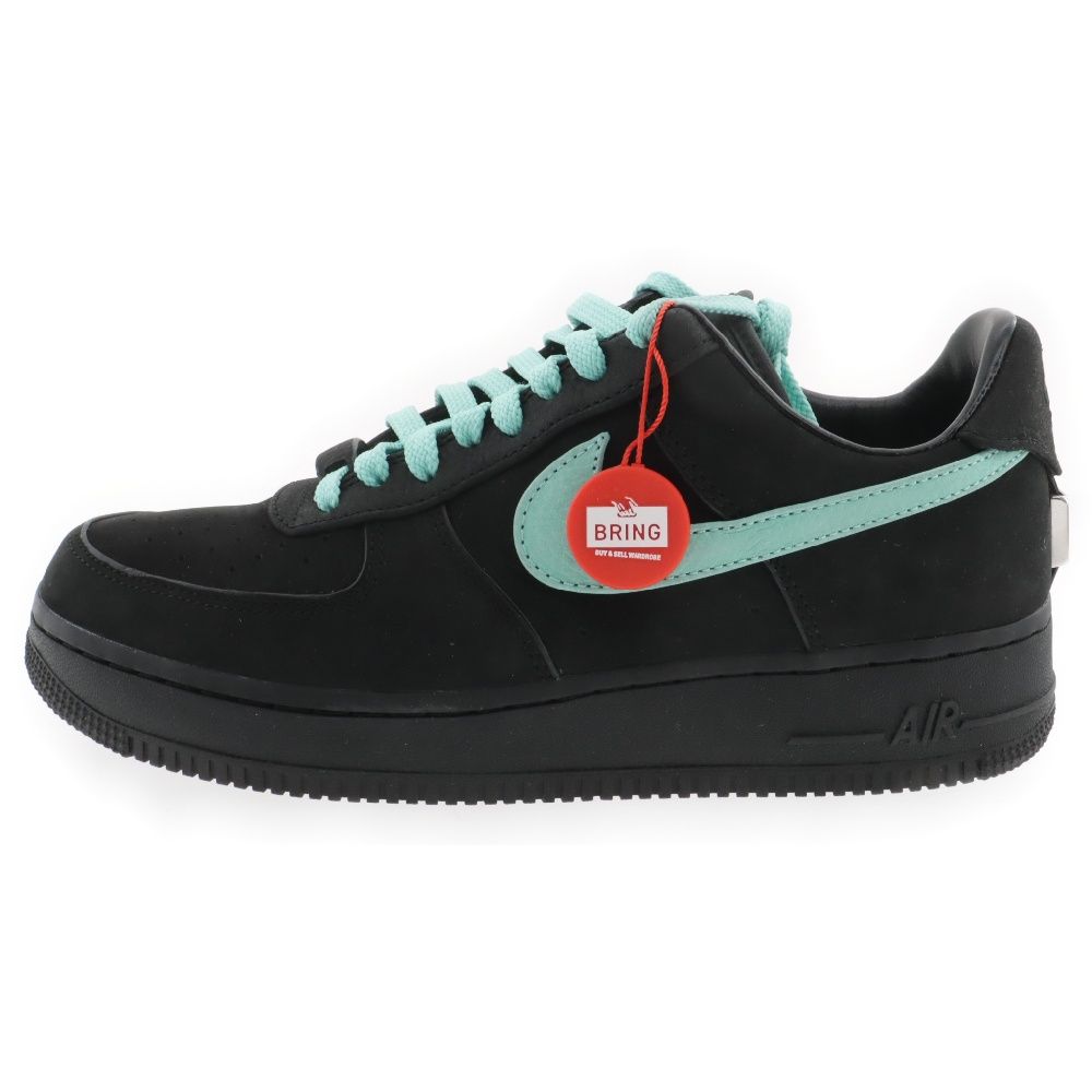 NIKE (ナイキ) × TIFFANYu0026CO AIR FORCE 1 LOW 1837 BLACK DZ1382-001 × ティファニー エアフォース1 ローカットスニーカー シューズ ブラック/ブルー US9/27.0cm