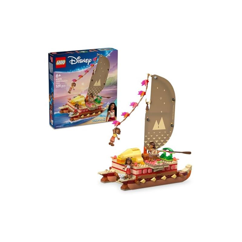レゴ LEGO ディズニープリンセス モアナのカヌー アドベンチャー おもちゃ 玩具 誕生日 プレゼント ブロック 知育女の子 男の子 子供 6歳 7歳 8歳 9歳 ディズニー グッズ ごっこ遊び おままごと 1