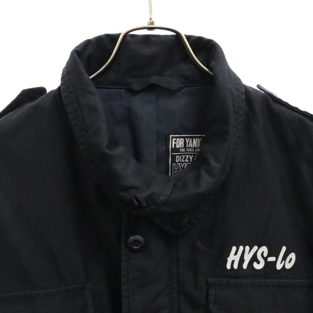 ヒステリックグラマー HYS-LO ミリタリージャケット ブラック Hysteric