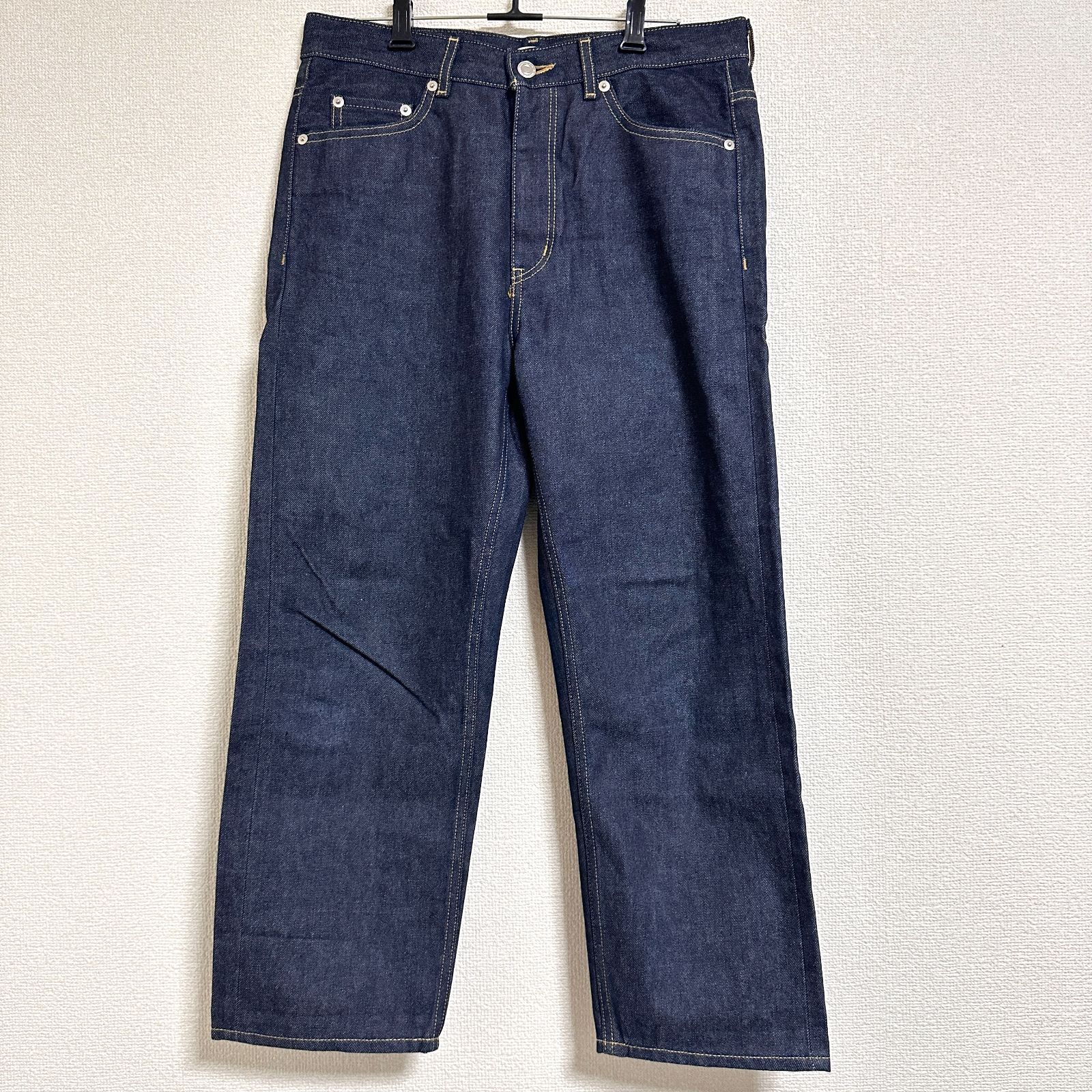 美品 Deuxieme Classe 15AW 日本製 クロップドリジッドデニムパンツ 