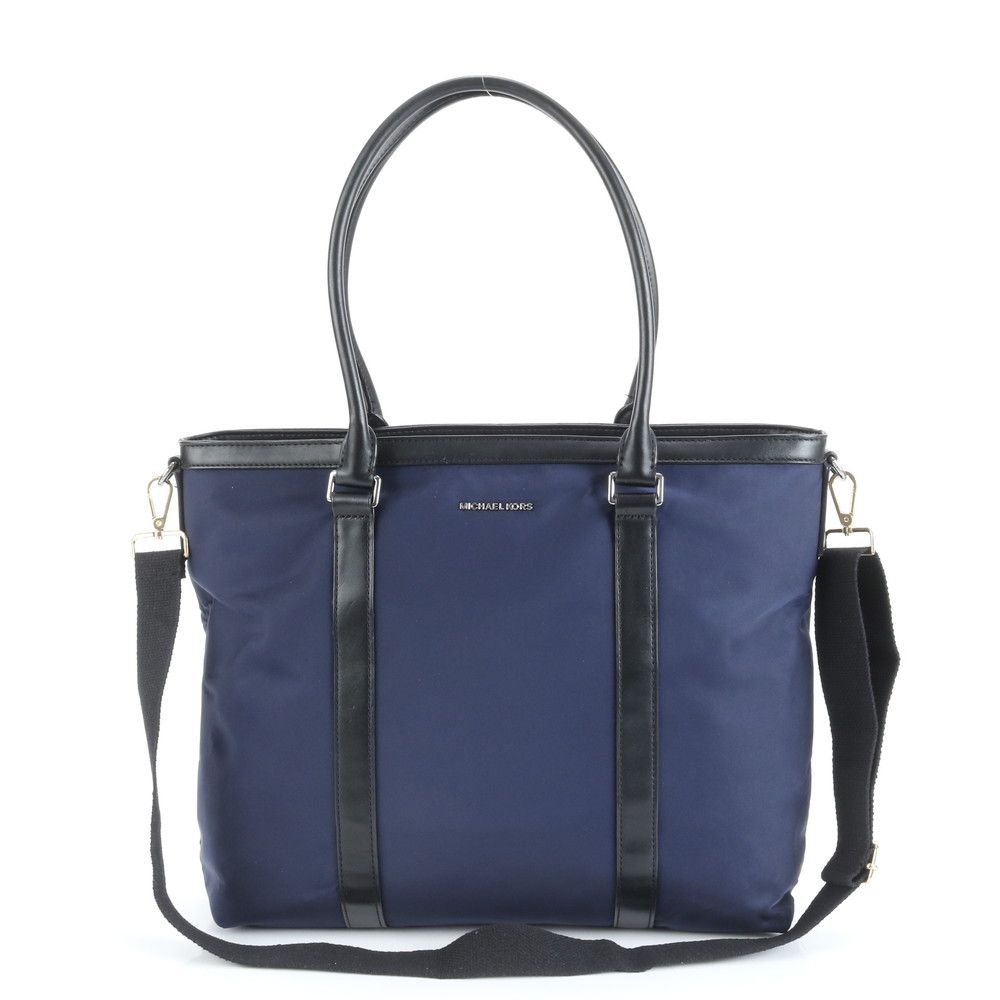 マイケルコース レザー 2WAY トート バッグ 斜め掛け ショルダー ビジネス 通勤 ブラック ネイビー A4 メンズ EUE CW39-5