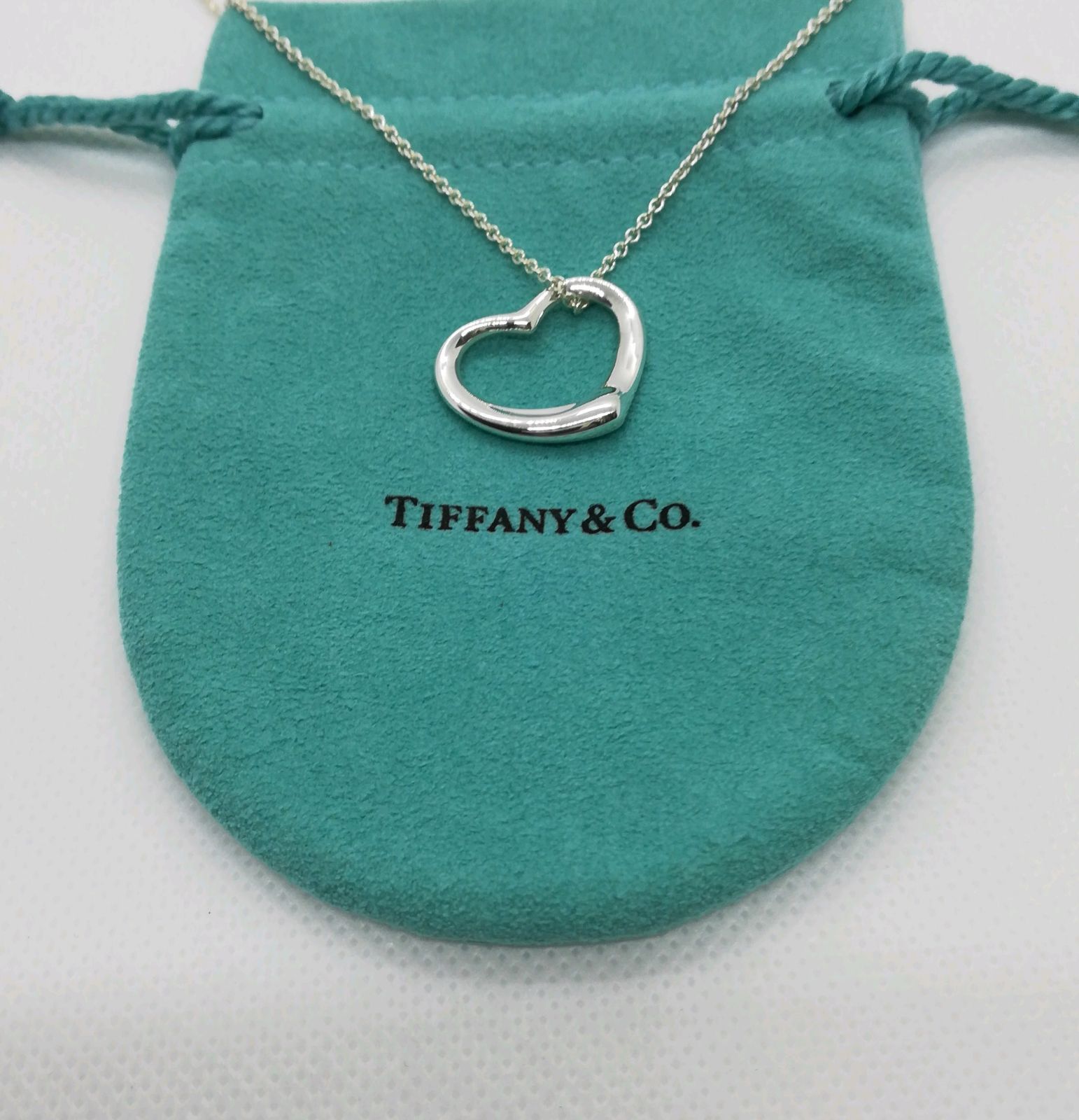 Tiffany & Co. - ティファニー ネックレス オープンハートの+gulego.az