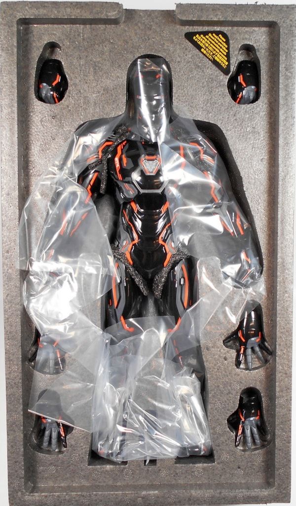 HOTTOYS MOVIE MASTERPIECE DIECAST IRON MAN MARK 50 NEON TECH ORANGE MMS597 STEELWINDOWSANDDOORS_COM