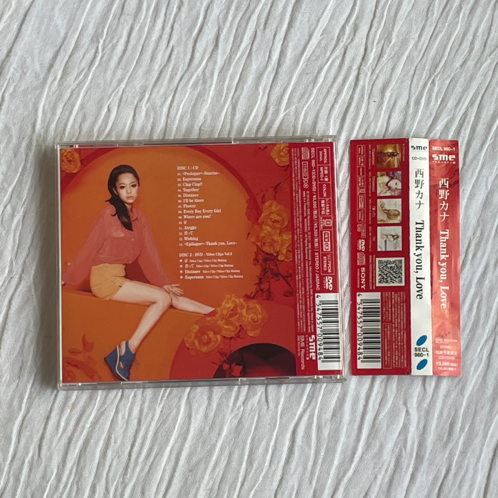 西野カナ｜Thank　you,Love（中古CD＋DVD）　メルカリ
