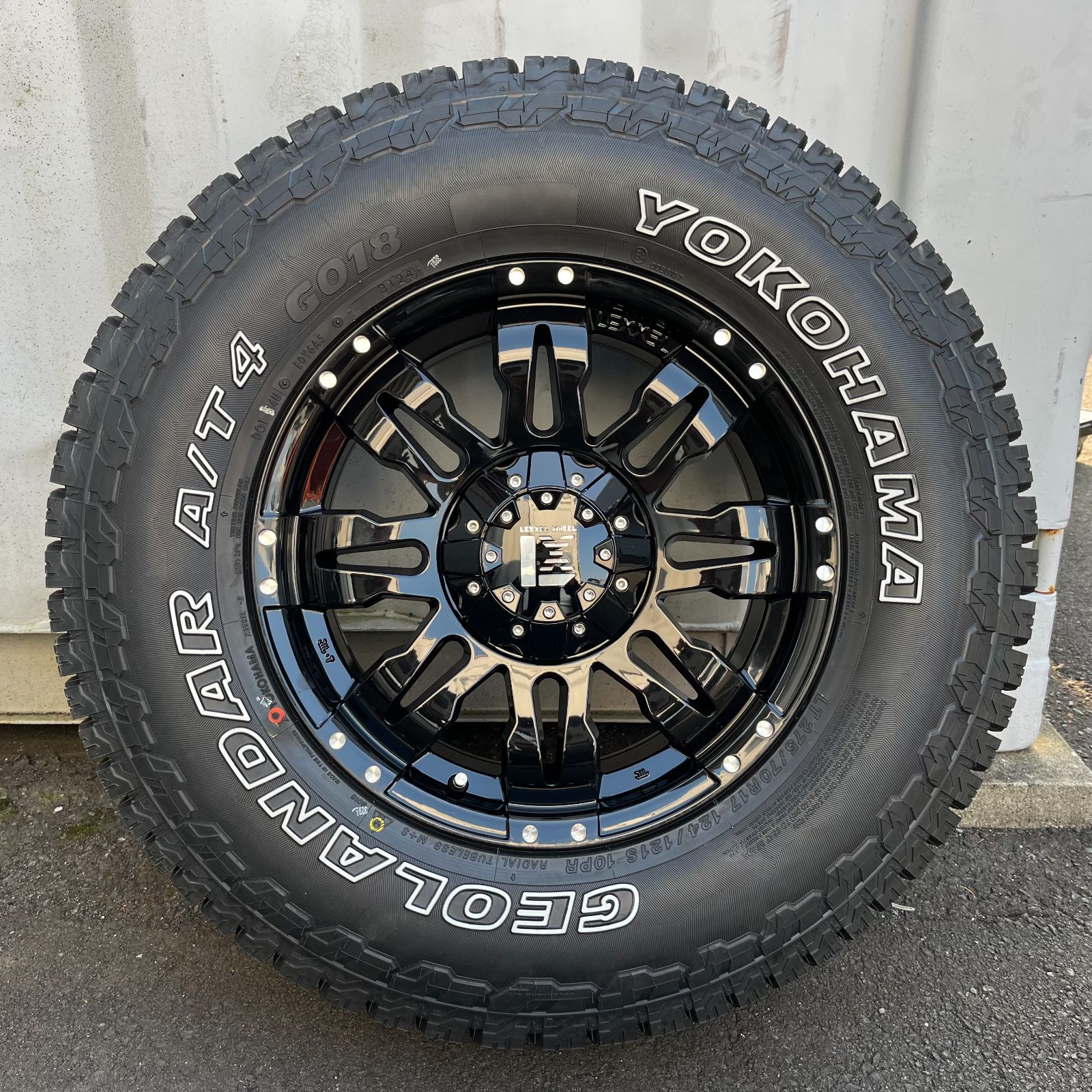 4本セット ランクル300 ランクル250 17インチ LEXXEL Balano ヨコハマ ジオランダー AT4 G018 275|70R17 265|70R17