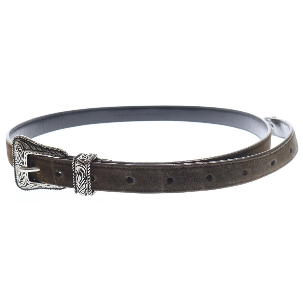 saint laurent paris ウエスタンスエード レザーベルト SAINT LAURENT PARIS (サンローランパリ) Western Buckle Leather Belt