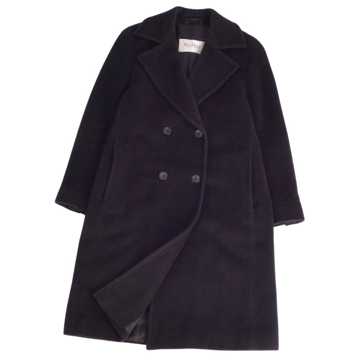 マックスマーラ Max Mara コート 白タグ ロングコート ダブルブレ