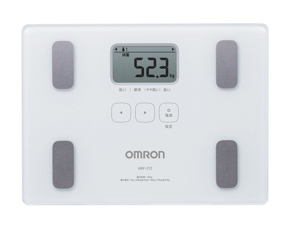 オムロン OMRON 体重体組成計 HBF-212 [ホワイト] [1.ベーシック]