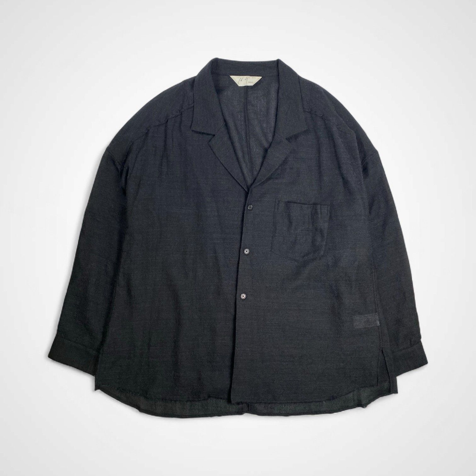 ancellm アンセルム / WOOL KERSEY TAILORED SHIRT ウールカルゼ