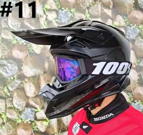 ゴーグル付き！ATV バイク オフロードヘルメット フルフェイス