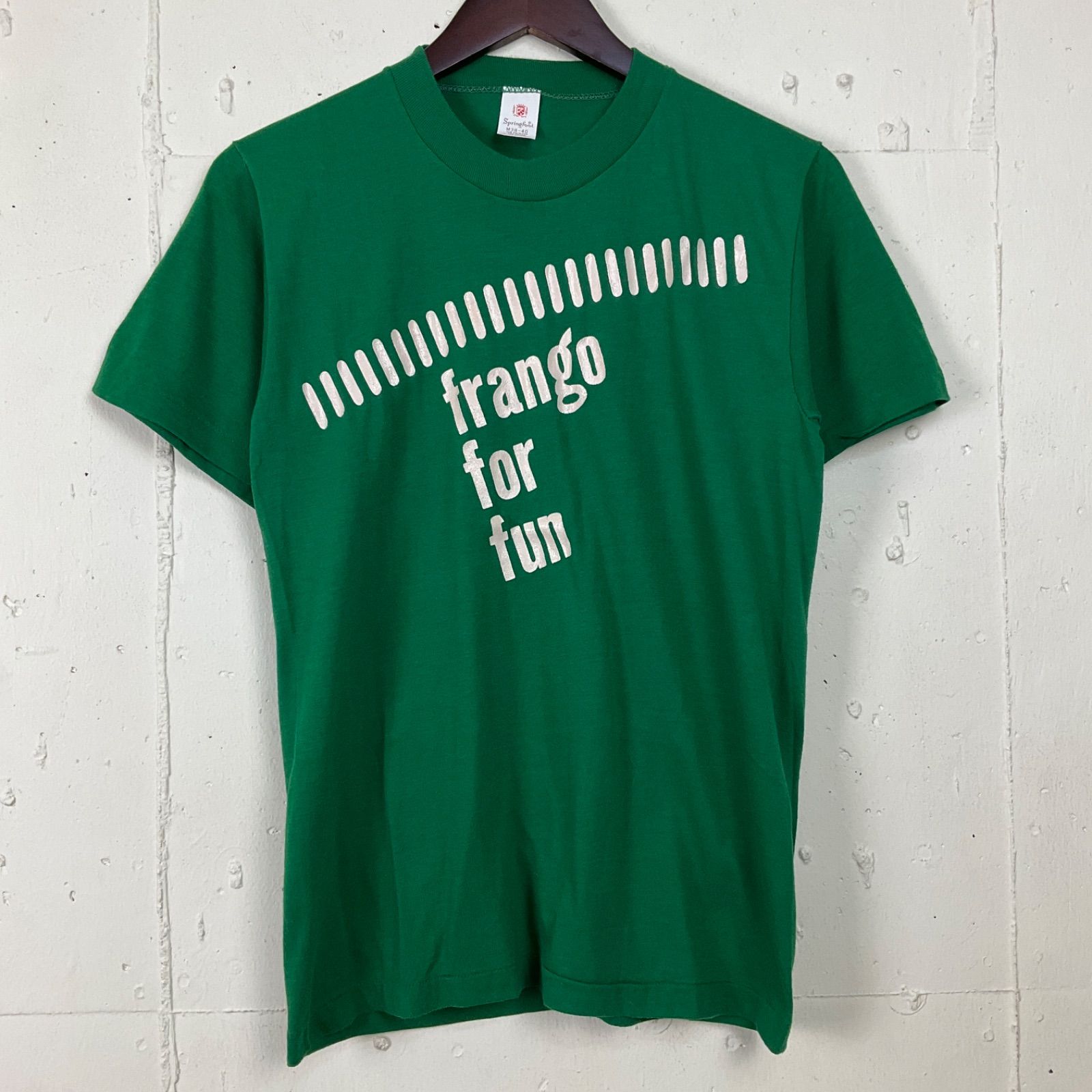 80年代 80s メッセージ プリント Tシャツ 古着 メンズM ヴィンテージ 