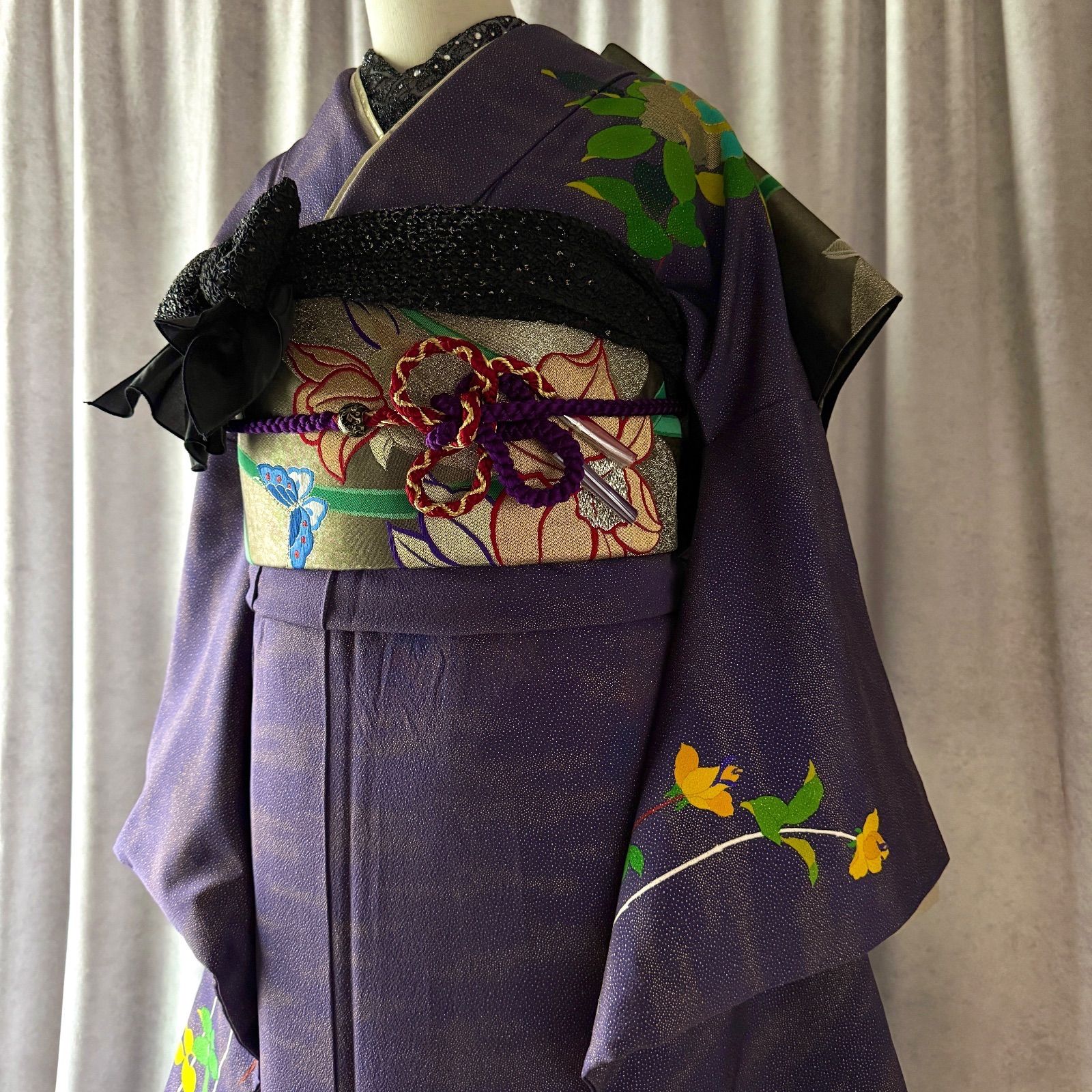 極美品 振袖フルセット トールサイズ TLサイズ 長身用 160〜170cm 正絹 