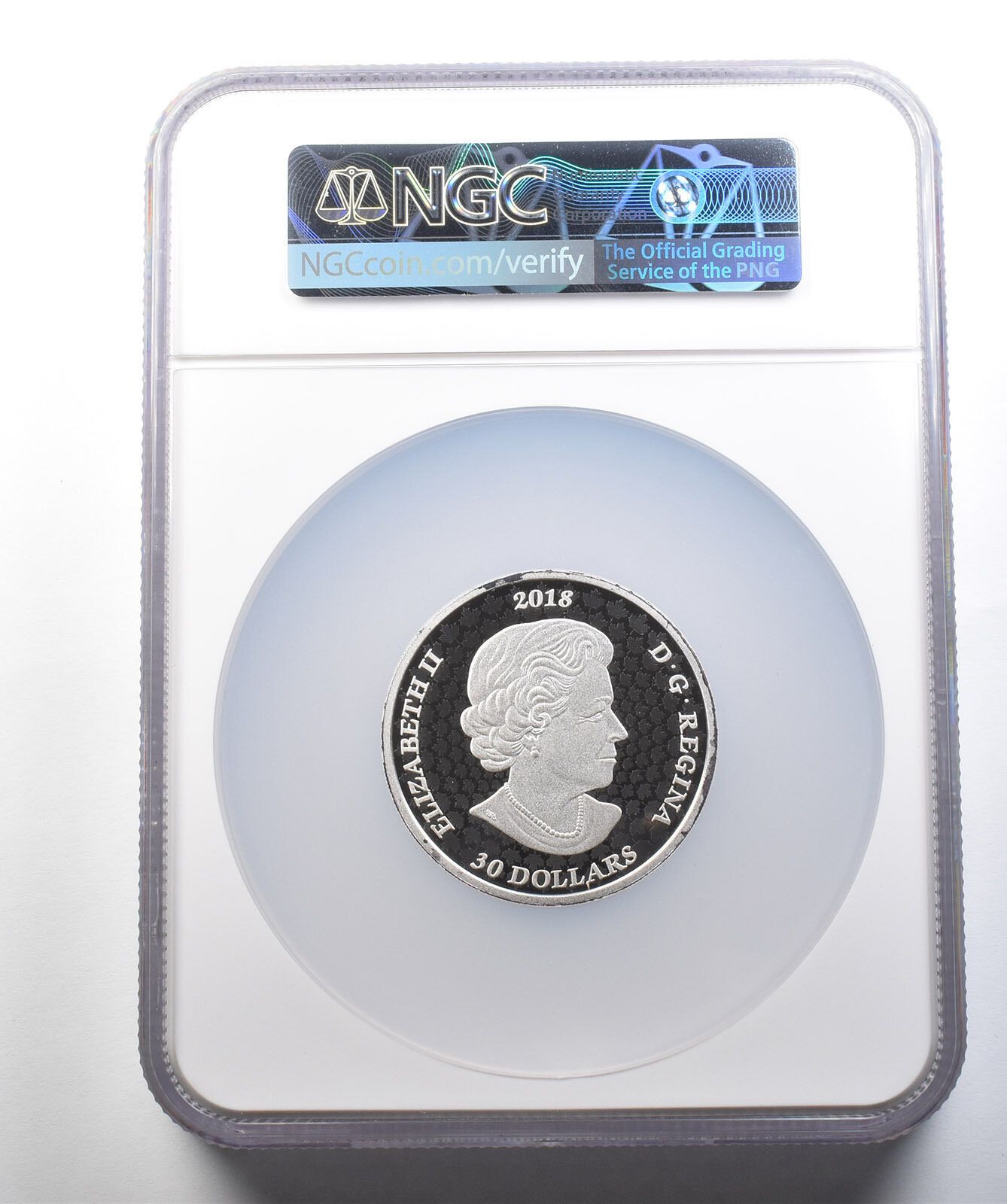 2018年カナダ30ドル銀貨 クイーンズゲート PF70 UCAM NGC 2022 $1 脈動プルーフ カナダ