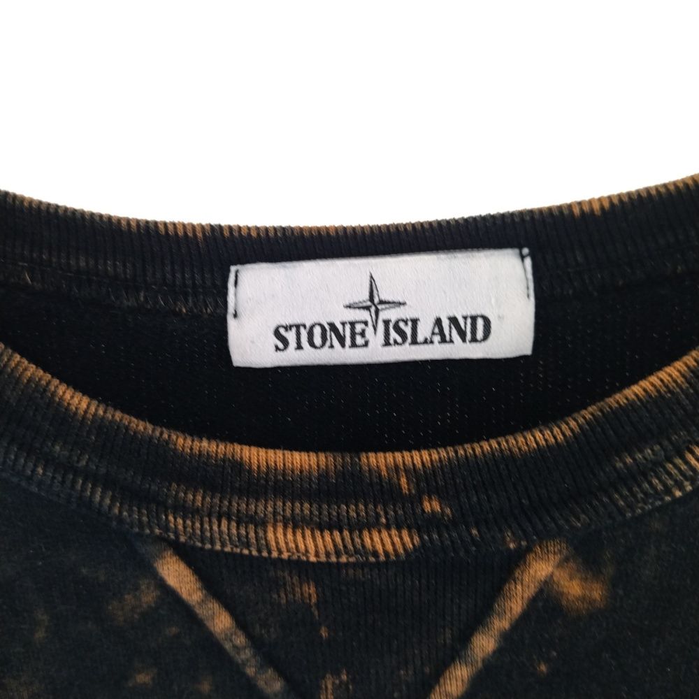 STONE ISLAND (ストーンアイランド) クルーネック スウェットトレーナー タイダイ ウォッシュ ブラック - メルカリ