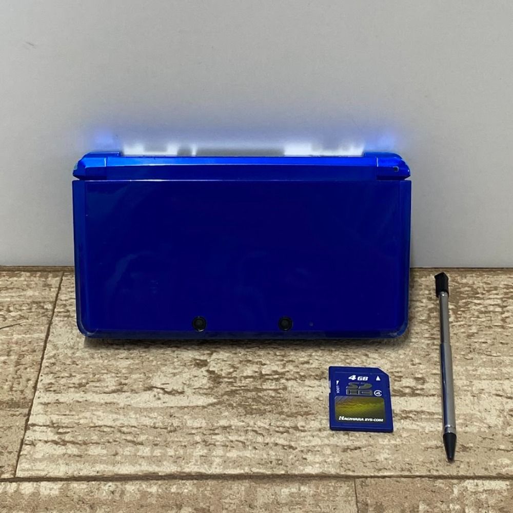 08w13402 Nintendo 3DS 2DS ゲームハード 任天堂 ニンテンドー3DS メタリックブルー 青色 品