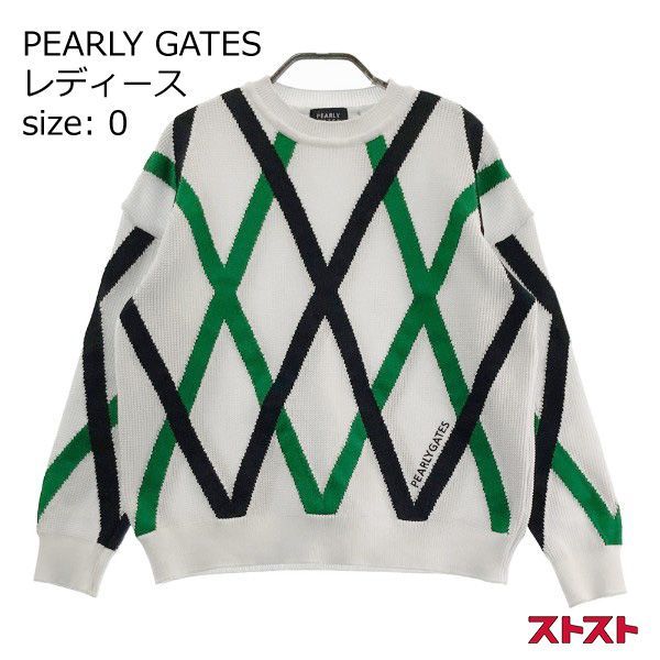 パーリーゲイツ PEARLY GATES ニットスウェット PEARLY GATES パーリーゲイツ 2023年モデル ニットセーター 総柄