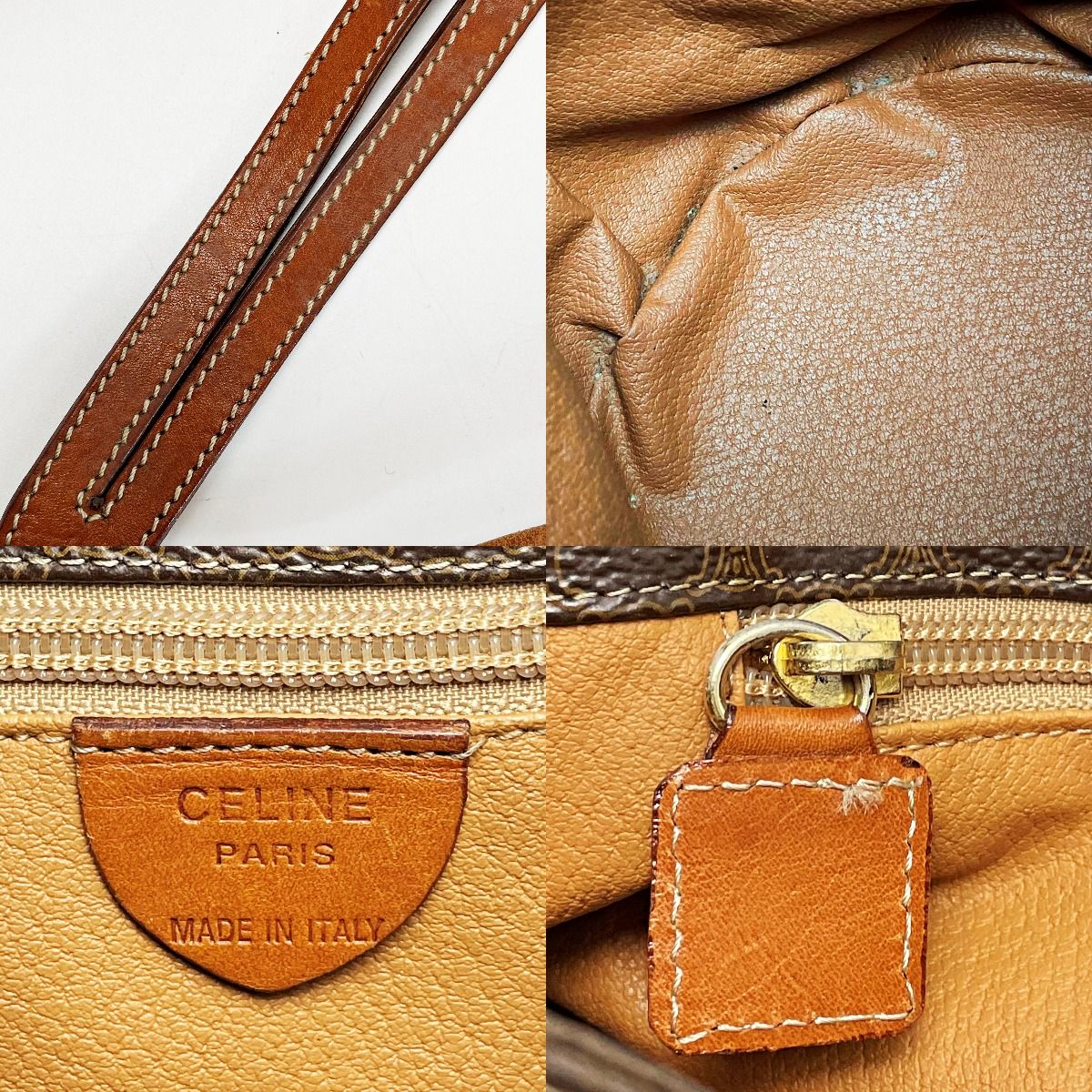CELINE セリーヌ マカダム柄 T06 ブラウン リュック