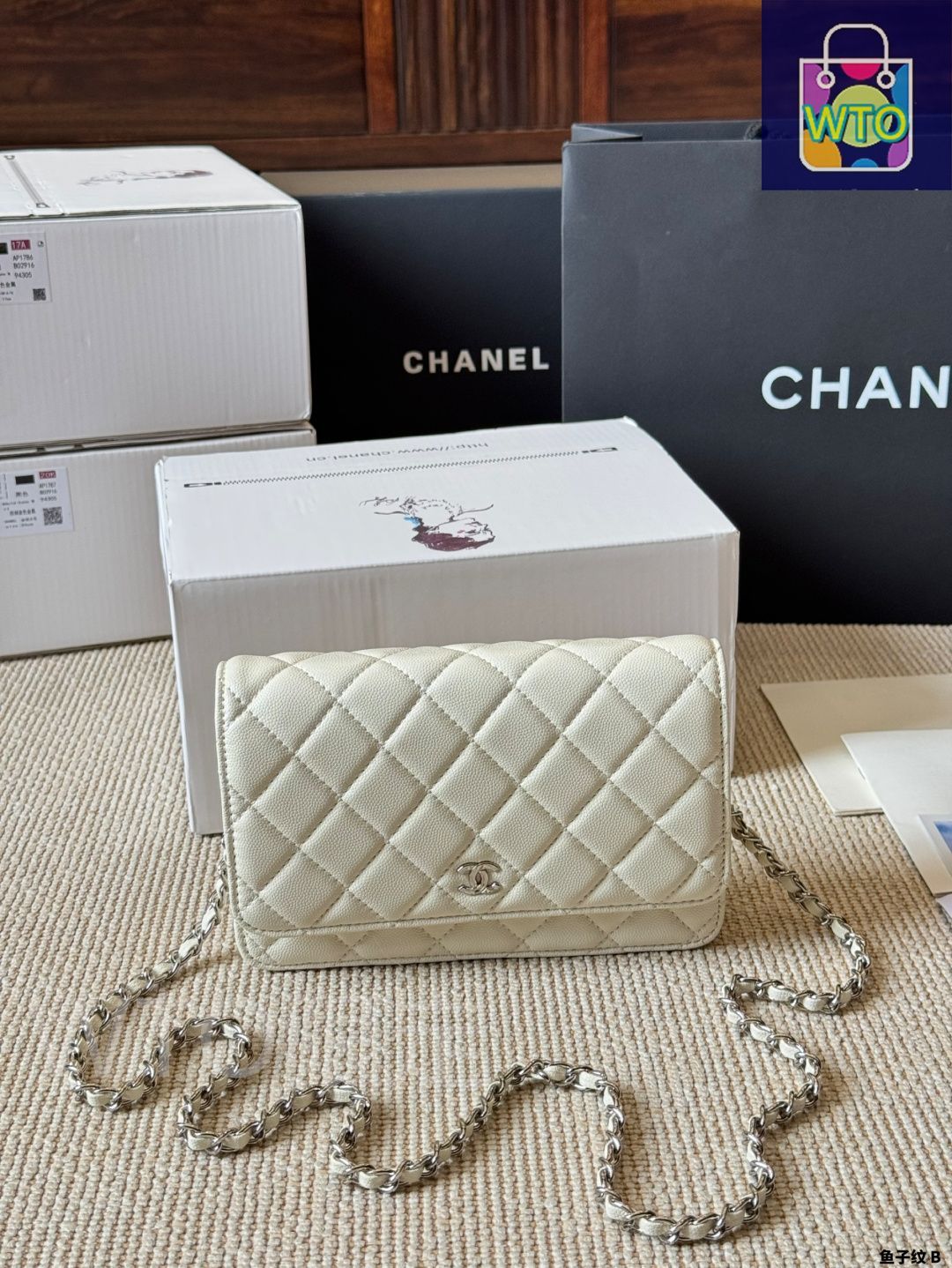 CHANEL シャネル カール ラガーフェルド フラップ 保存袋 今日特価】Chanel Woc 発財包（Wallet on Chain）-WTO輸入2