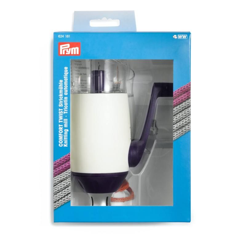 プリム Prym エルゴノミック ニッティングミル コンフォートツイスト 約H19cm×W約13cm ハンドル込 1セット PRM624181 ホワイト