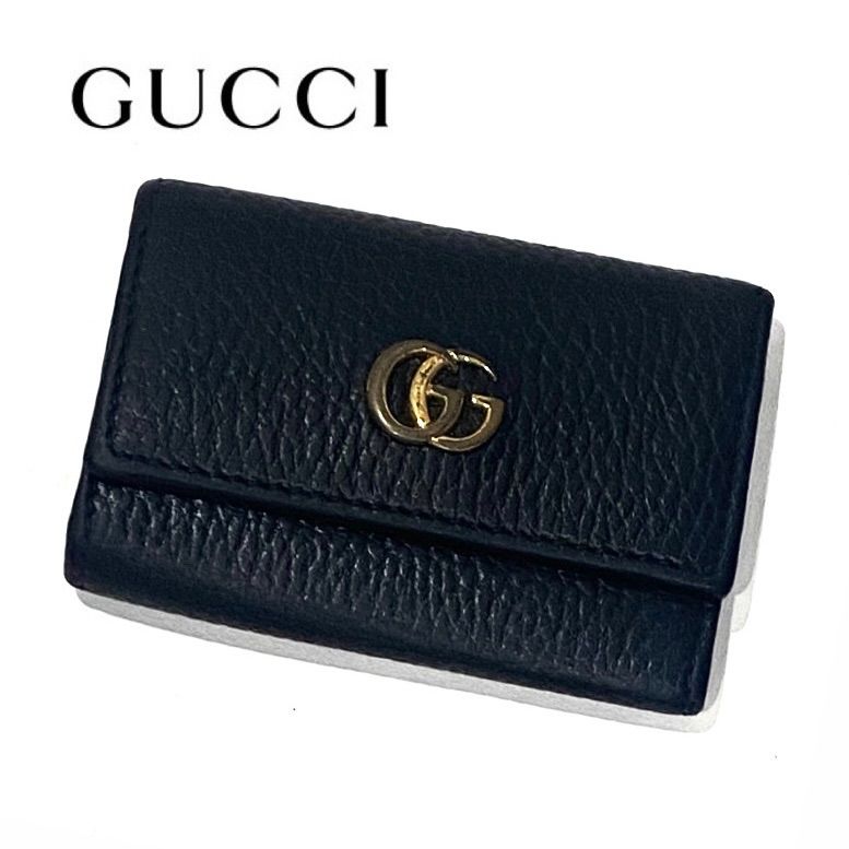 GUCCI グッチ GGマーモント レザー キーケース 6連 456118 - メルカリ