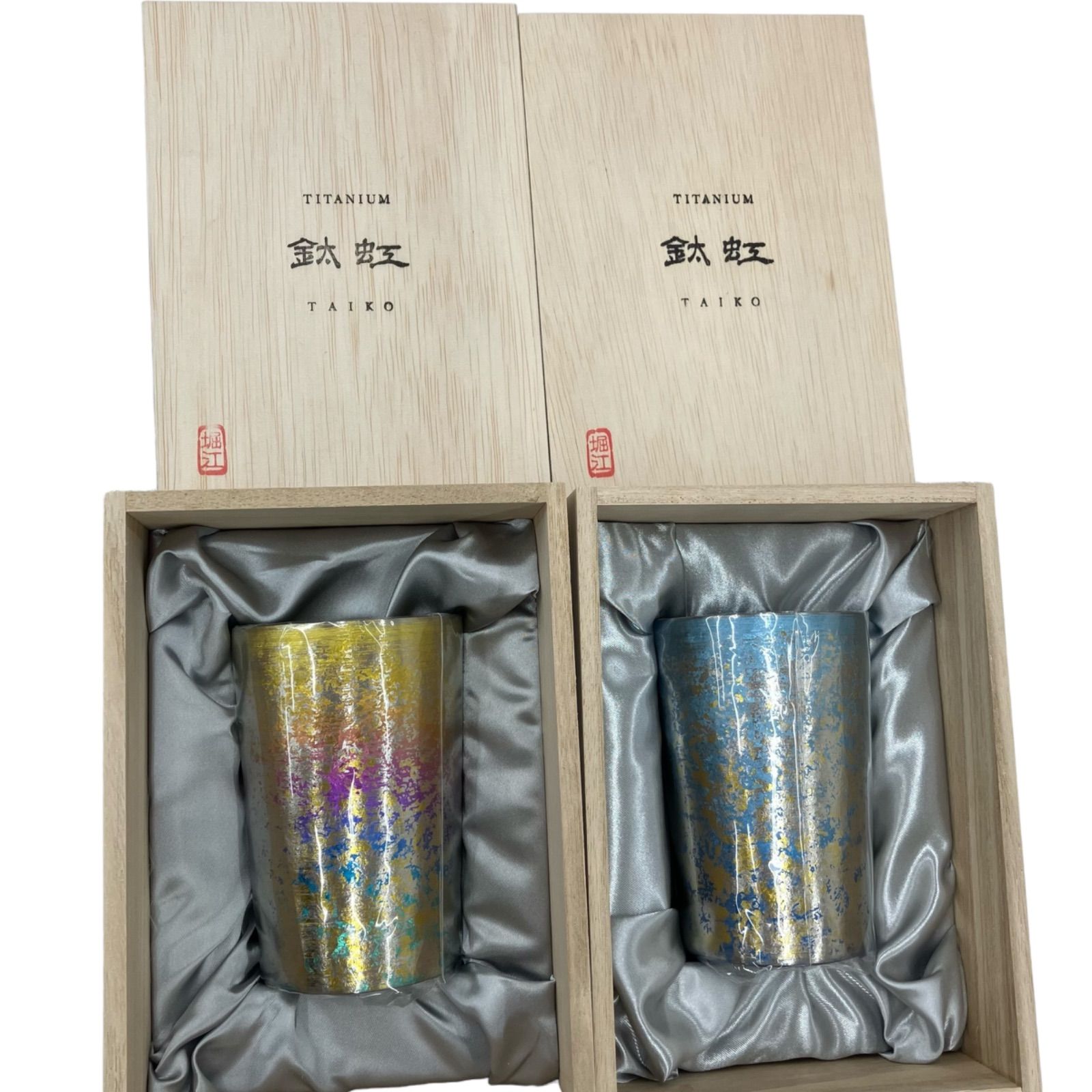 186000 horie チタン タンブラー ライト 270cc 結 ゆい ブルー ピンク 