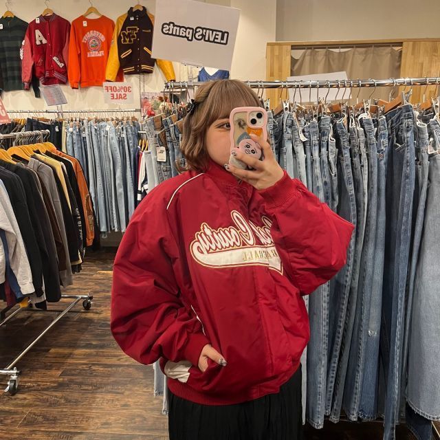 baseball nylon jacket】／ ナイロンジャケット-【送料無料