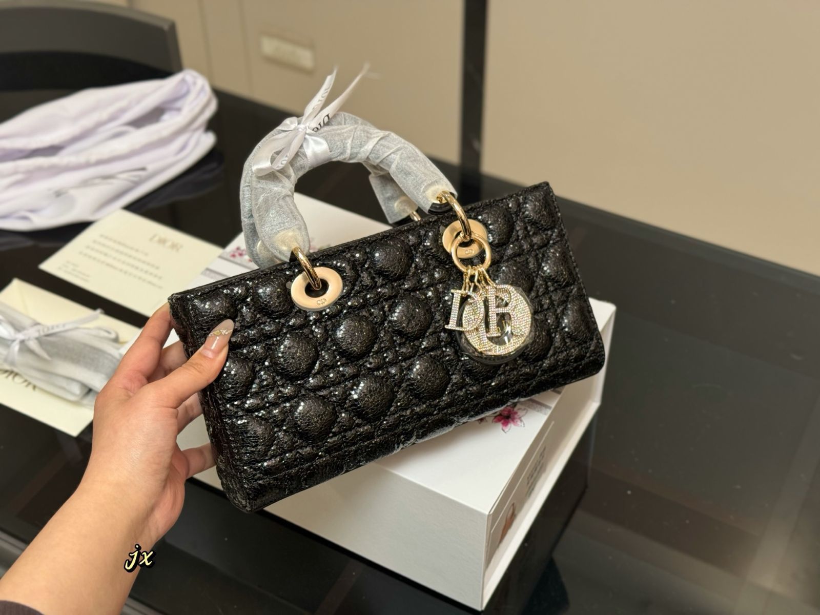 今日 Dior Lady Horizontal Lady Dior Bag - ホリゾンタル レディー ディオール バッグ-MM輸入1