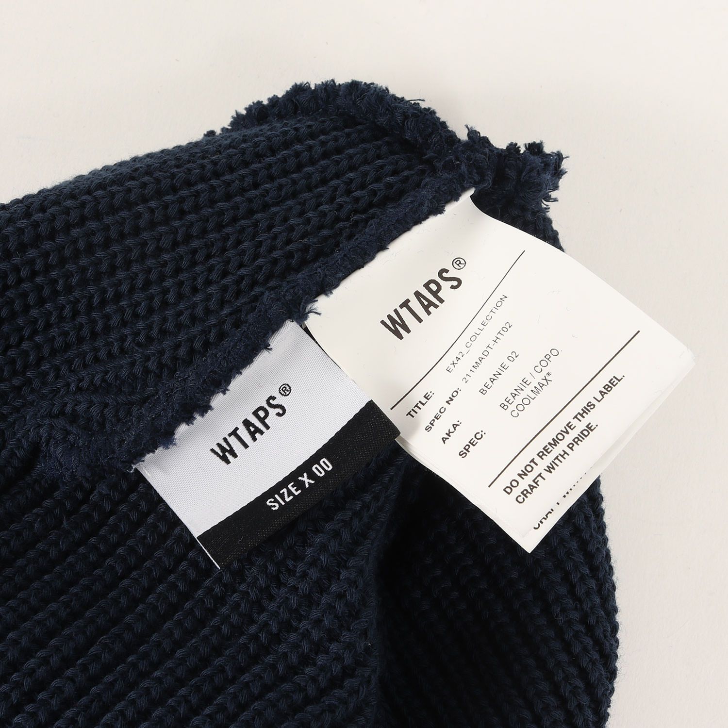 wtaps beanie 02 coolmax 黒 新品 ニット帽 WTAPS ダブルタップス 21SS COOLMAX ニット ビーニー(BEANIE 02