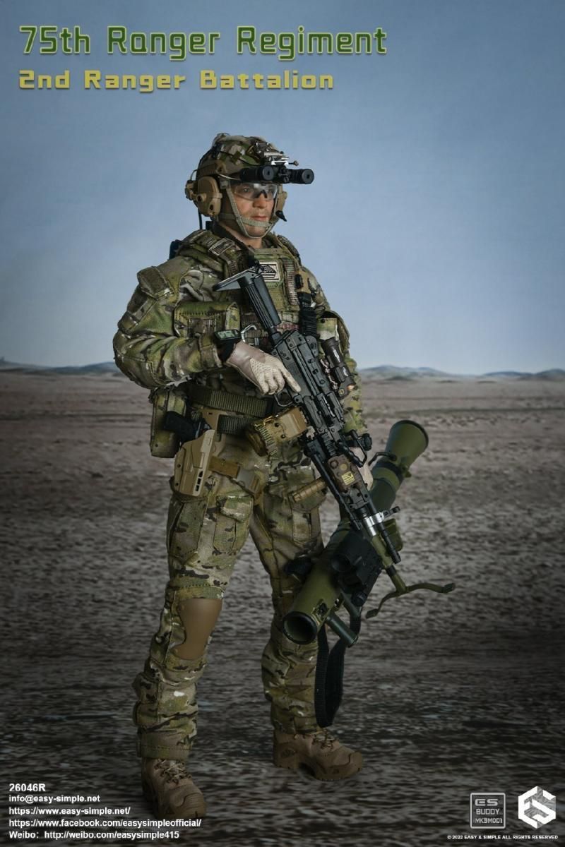 EASY&SIMPLE 1/6 メリカ陸軍 第75レンジャー連隊 EASY&SIMPLE 1/6 メリカ陸軍 第75レンジャー連隊 第2レンジャー