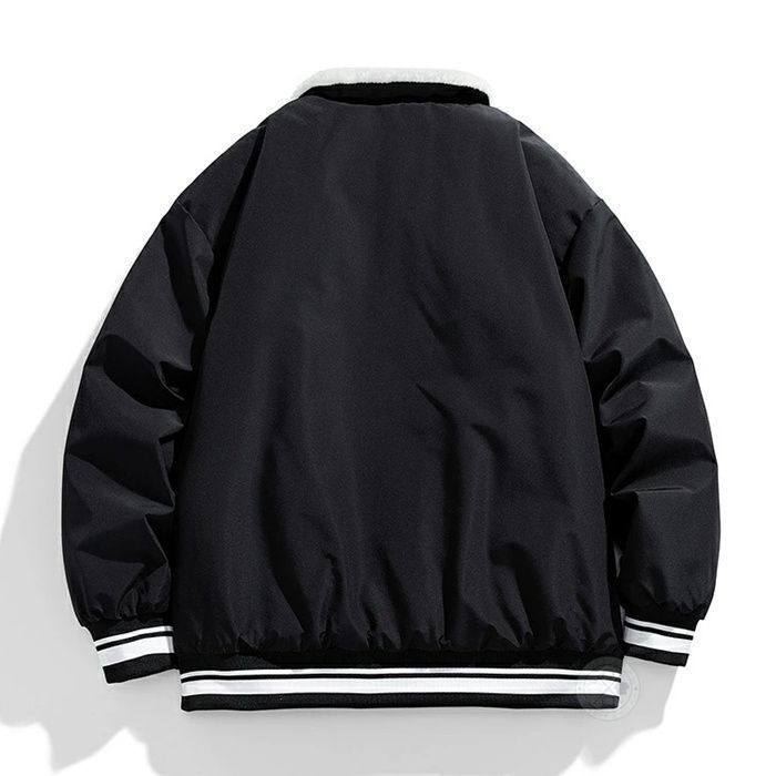 ジャケット スタジャン メンズ 中綿ジャケット 裏起毛ジャケット ショート丈 冬 大きいサイズ ボア おしゃれ 無地 ふわふわ 暖かい 裏起毛スタジャン メンズ スタジアムジャケット 裏起毛 あったか