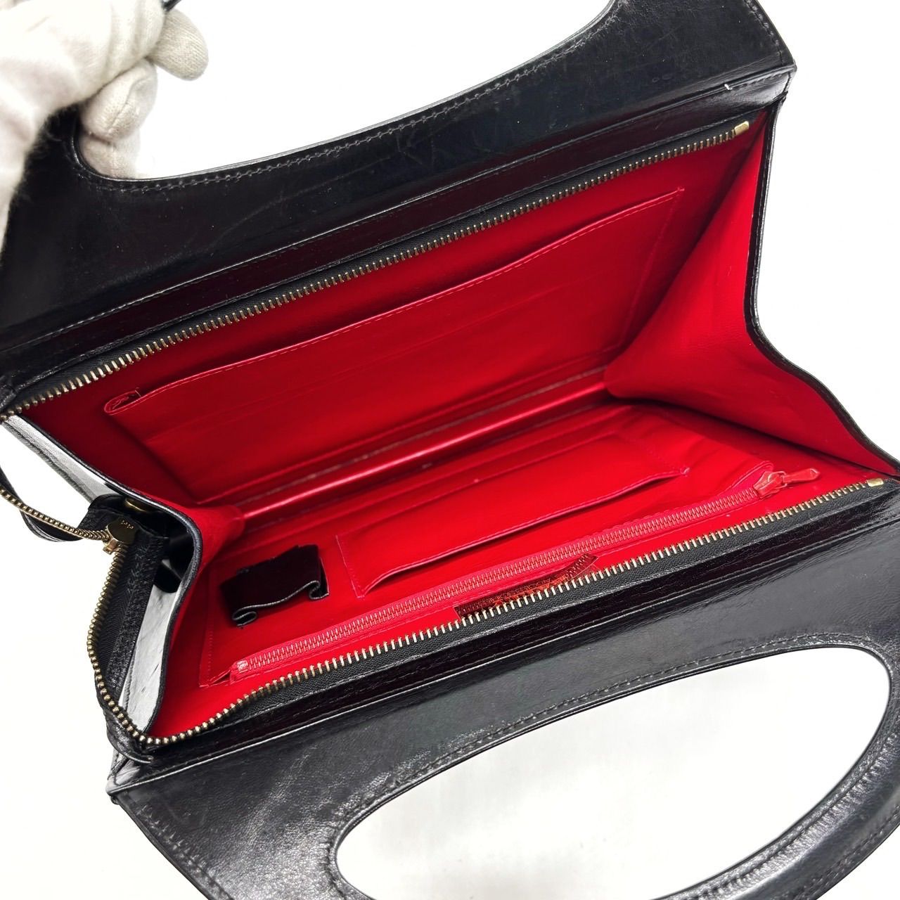 美品 BALLY ハンドバッグ Wポケット Bロゴ レザー 保管袋あり 赤 黒 楽天市場】バリー BALLY バッグ Bロゴ ブラックxブラウンx