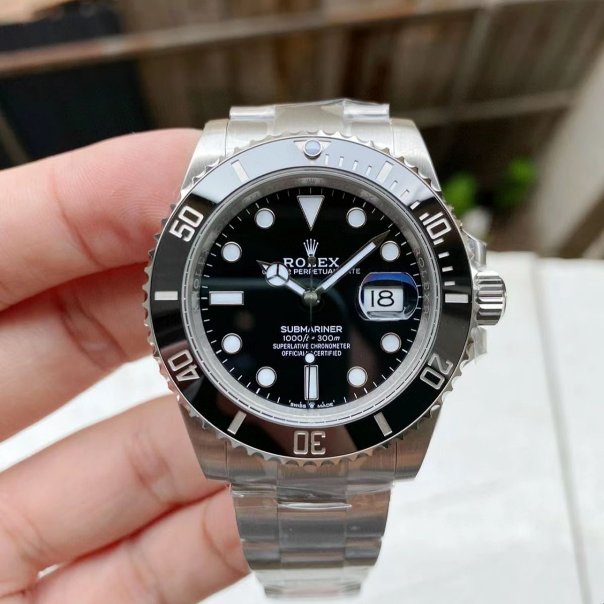 新品未使用 箱付 ROLEX　 ロレックス 腕時計です.