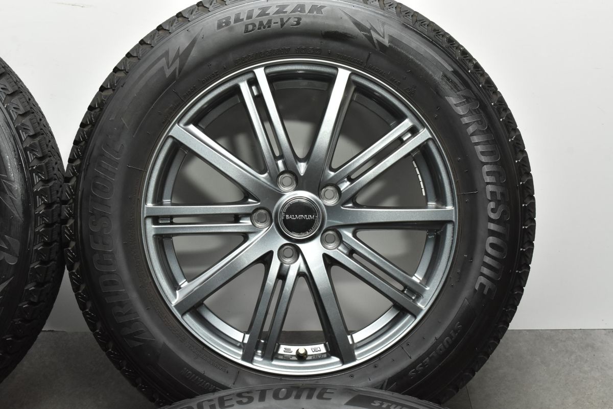美品バルミナ 17in 7J+45 PCD114.3 ブリヂストン ブリザック DM-V3