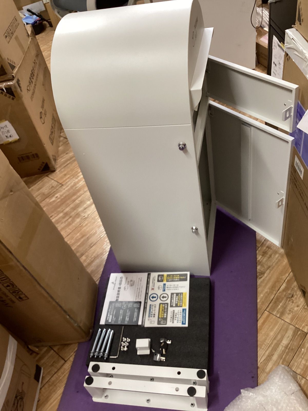 サビあり P0169 宅配ボックス HAZUKI ホワイト 250820-1