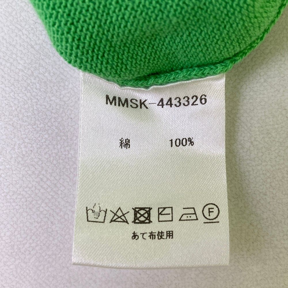 サイズ：4 MUTA MARINE ムータマリン  フロントロゴ 長袖ニットセーター  グリーン系 [240101473182] ゴルフウェア メンズ ストスト サイズ：4 MUTA MARINE ムータマリン フロントロゴ 長袖ニット