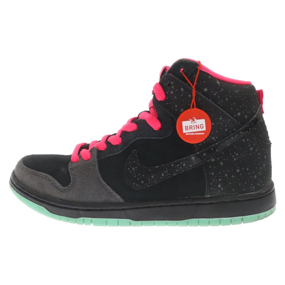 NIKE SB (ナイキエスビー) SB DUNK HIGH PREMIUM NORTHERN LIGHTS 313171-063 ダンク ハイ プレミアム ノーザンライツ ハイカットスニーカー US7.5/25.5cm ブラック レディース