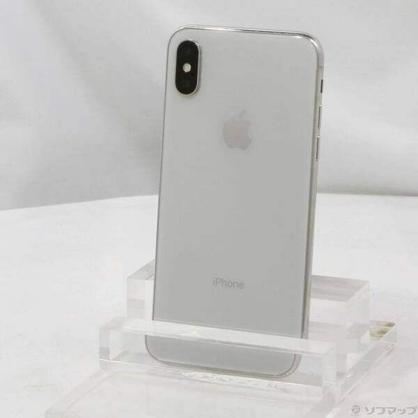 〔中古品〕iPhoneX 256GB シルバー MQC22J／A SIMフリー【258】