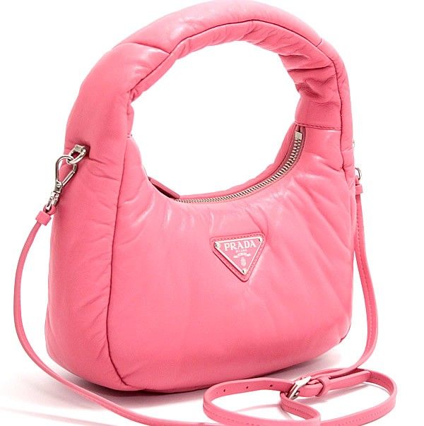 美品 プラダ PRADA 三角ロゴ ソフトパデット 2WAYバッグ ナッパレザー