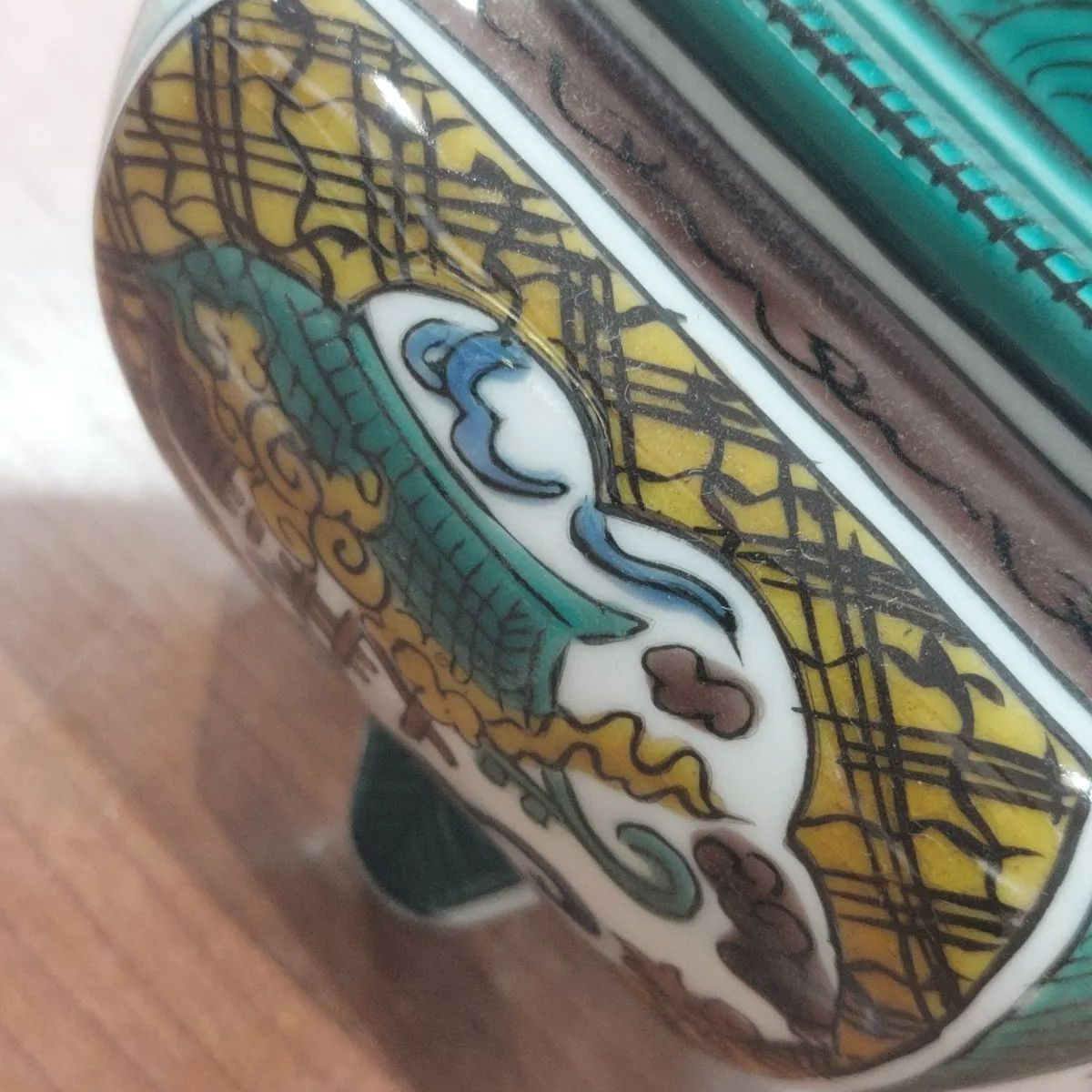 九谷焼　香炉　角福 香炉 九谷焼 角福 陶器 骨董 美術品 - メルカリ