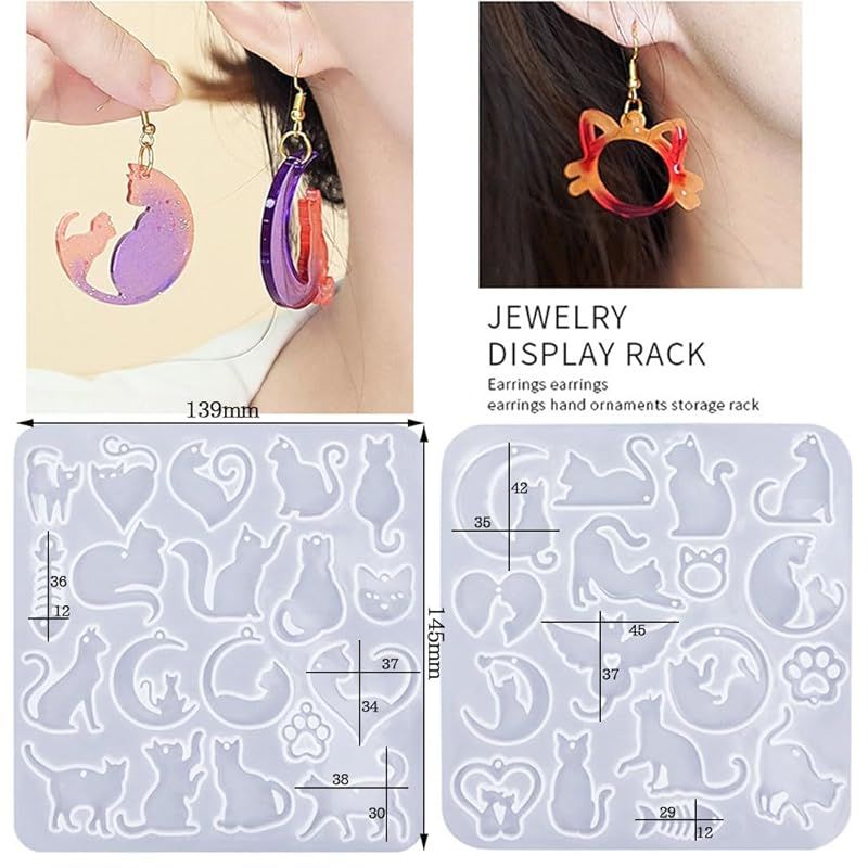 GLOWZEN レジン モールド シリコンモールド 2セット レジン 型