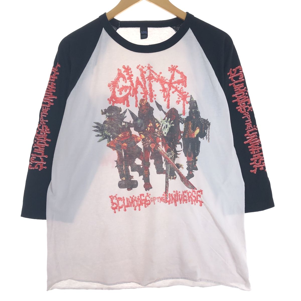 古着 タルテックス TULTEX GWER 七分袖 ラグラン バンドTシャツ バンT メンズL相当/eaa500278