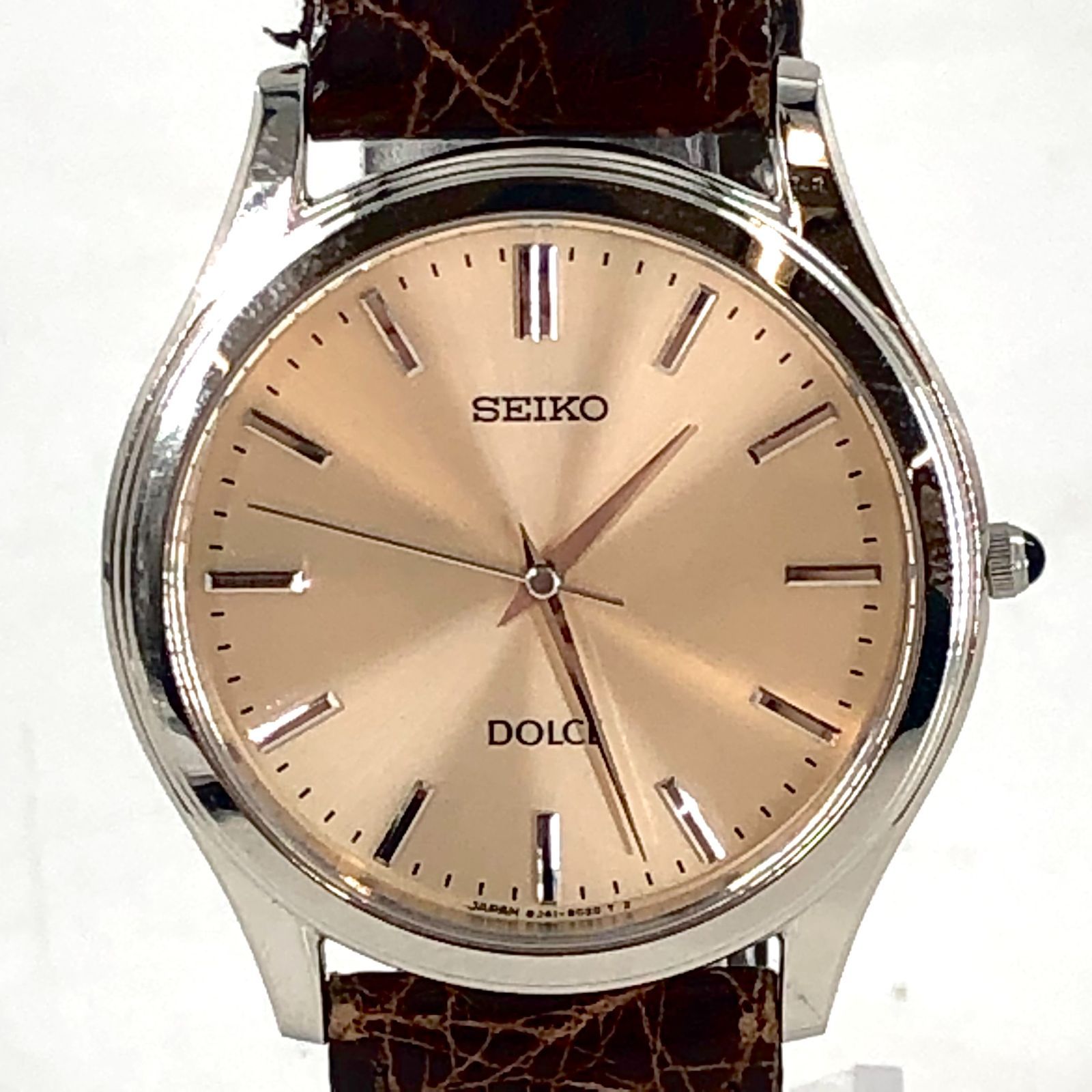 SEIKO セイコー DOLCE ドルチェ 8J41-8010 QZ/SS ゴールド文字盤