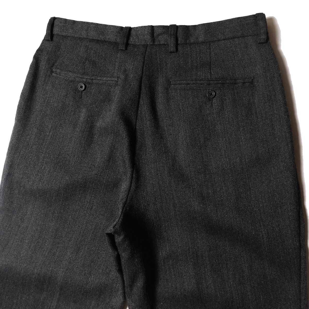 90's ギャップ GAP 2タック ウール スラックス (34/30) 黒灰杢