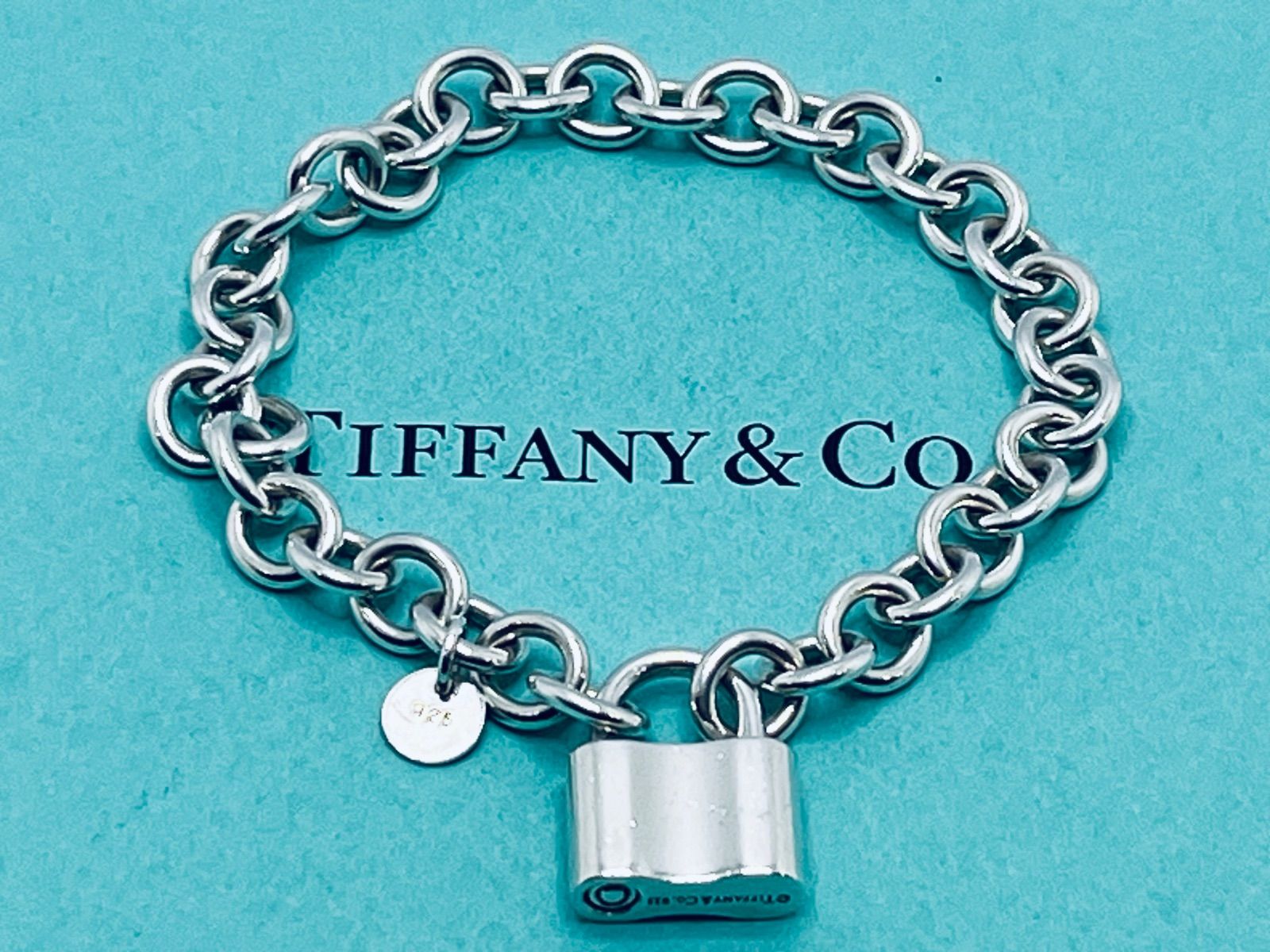a124 美品 Tiffany&Co. ティファニー カデナ ロック ブレスレット