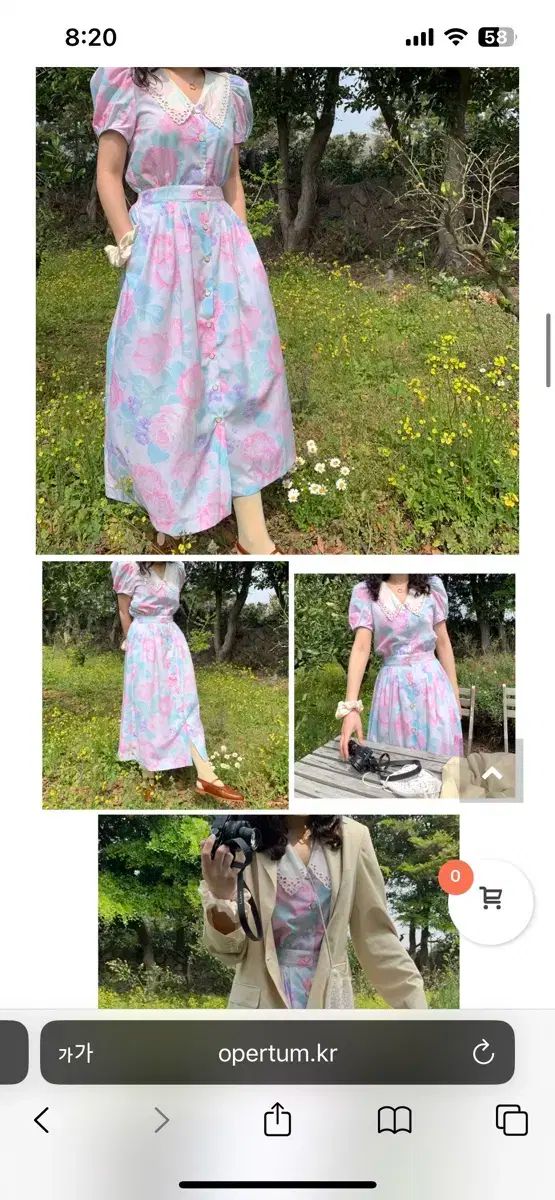 オッパータム フラワー ワンピース