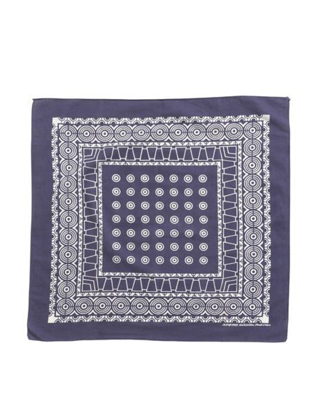 ★ USA製 60s ヴィンテージ バンダナ 希少 クロス 片耳 セルビッチ 1960's~ Vintage Bandana クロス柄 片耳 RN14193 WAMCRAFT