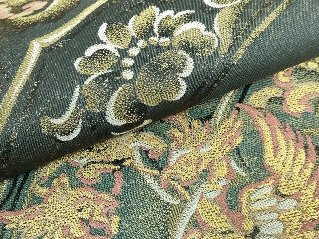 平和屋本店□極上 世界的人形師 辻村寿三郎 ジュサブロー 六通柄袋帯  