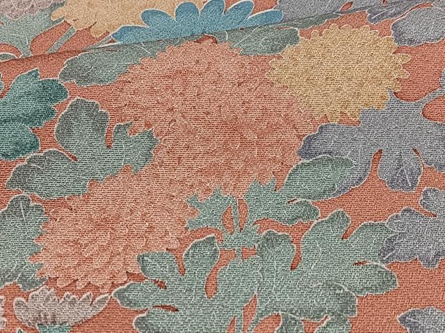 平和屋着物□訪問着 絞り 草花丸文 金彩 正絹 逸品 AAAX7712ph