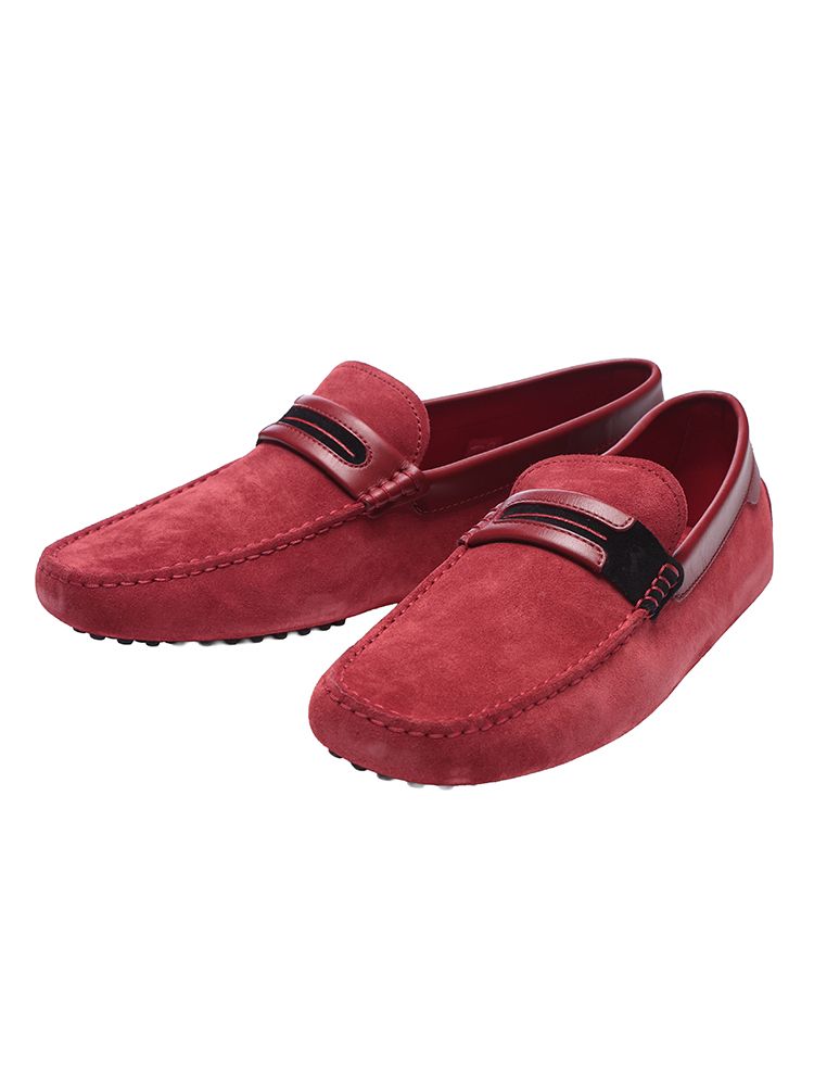 TOD S トッズ スエード ライン ドライビングシューズ フェラーリ